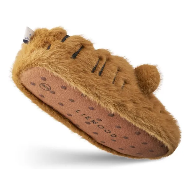 Chaussons Aviaja Tigres Fibres Recyclées | Caramel
