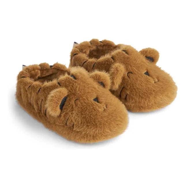 Chaussons Aviaja Tigres Fibres Recyclées | Caramel
