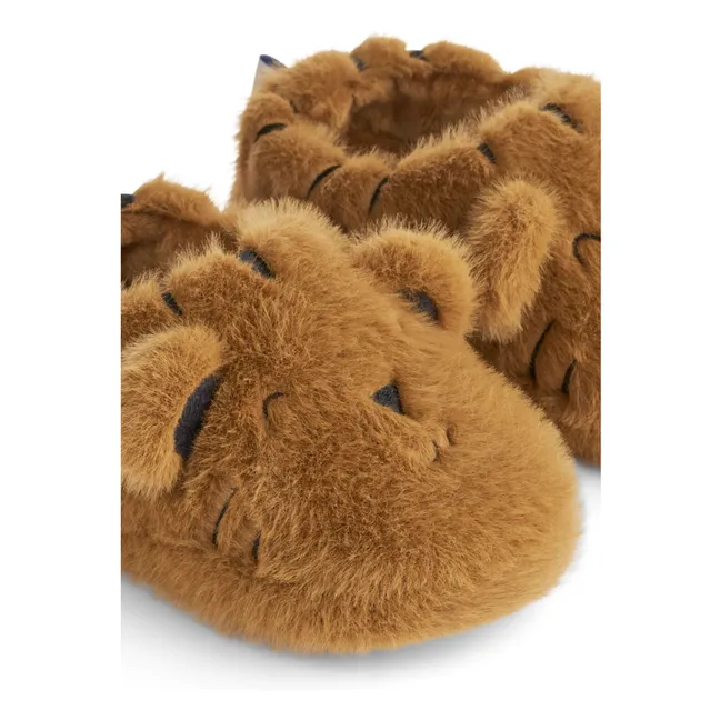 Chaussons Aviaja Tigres Fibres Recyclées | Caramel
