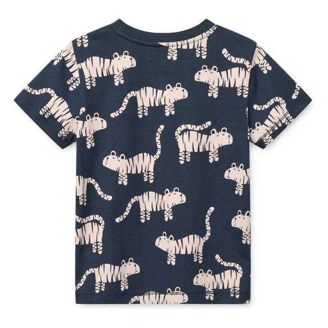 Francis Tigres Organic Cotton T-shirt | Navy blue