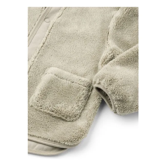 Veste Façon Fourrure Mina Lapin Fibres Recyclées | Beige