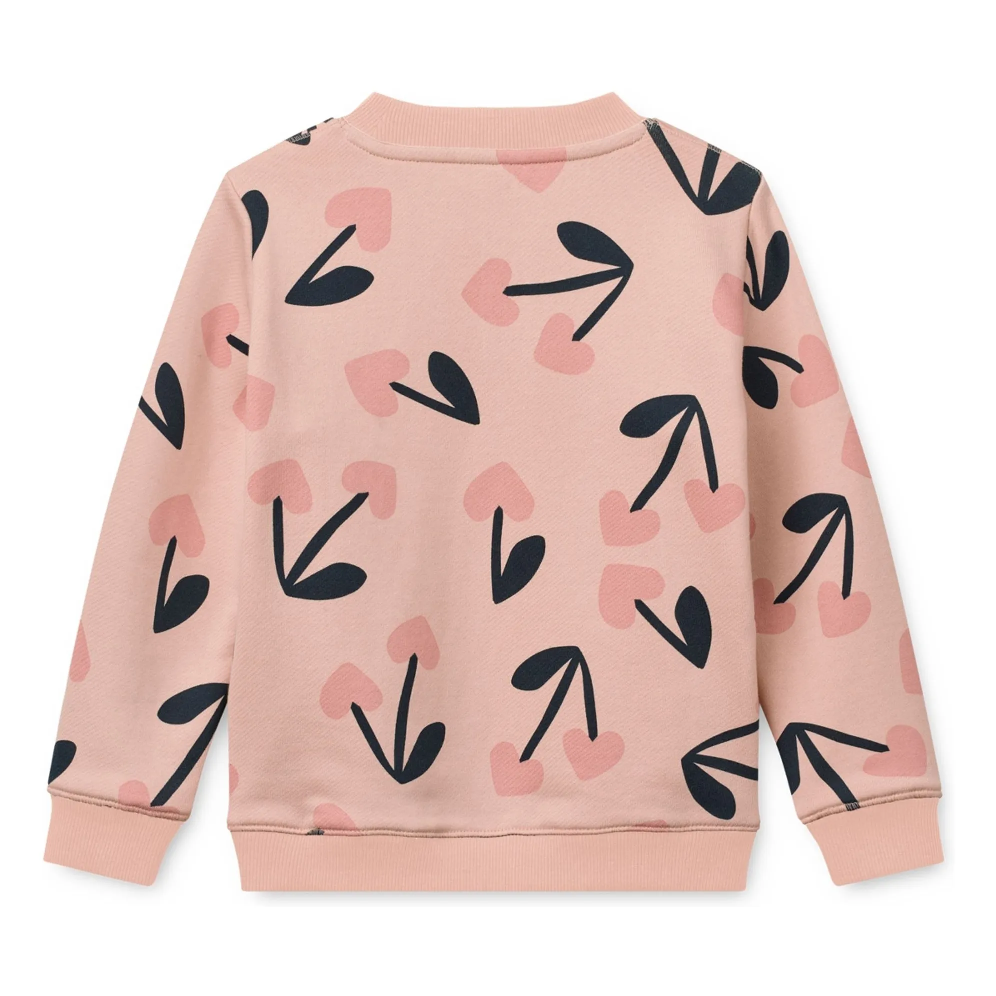 Sweat Ridley Cerises Coton Bio | Rose- Image produit n°2