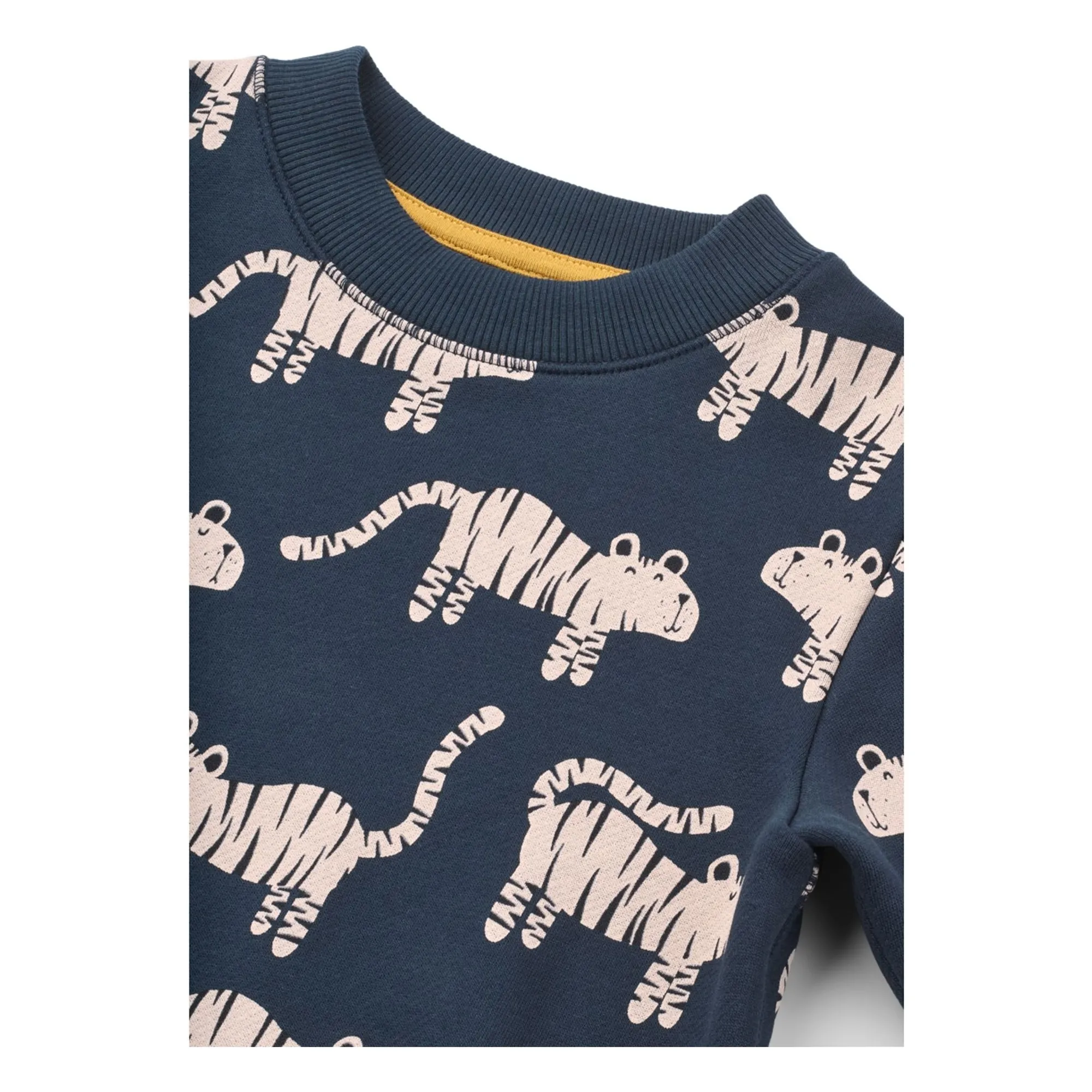 Sweat Ridley Tigres Coton Bio | Bleu marine- Image produit n°1