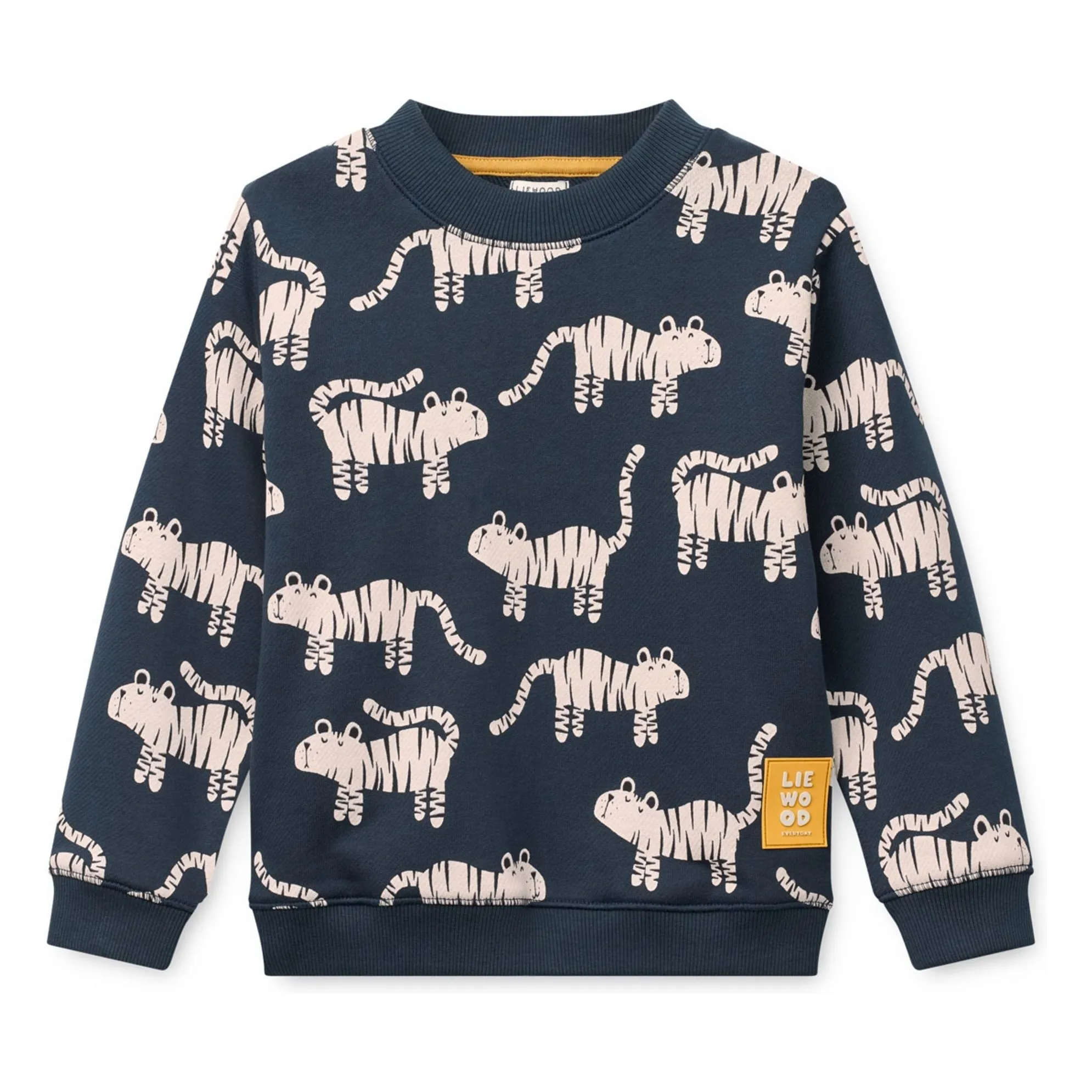Sweat Ridley Tigres Coton Bio | Bleu marine- Image produit n°0