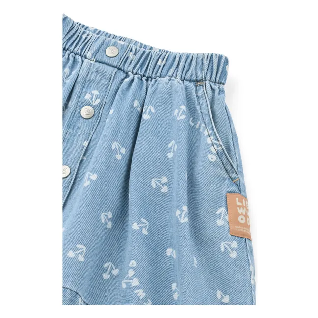 Jupe Rio Cerises Denim | Bleu