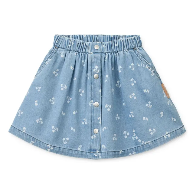 Jupe Rio Cerises Denim | Bleu