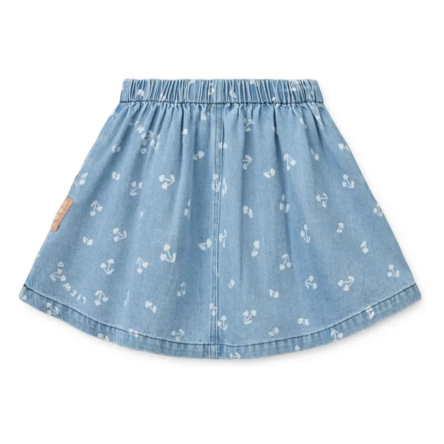 Jupe Rio Cerises Denim | Bleu