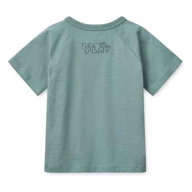 T-Shirt Brodie Play Bio-Baumwolle | Blaugrün