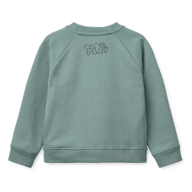 Orson Play organic cotton sweatshirt | Blue Green