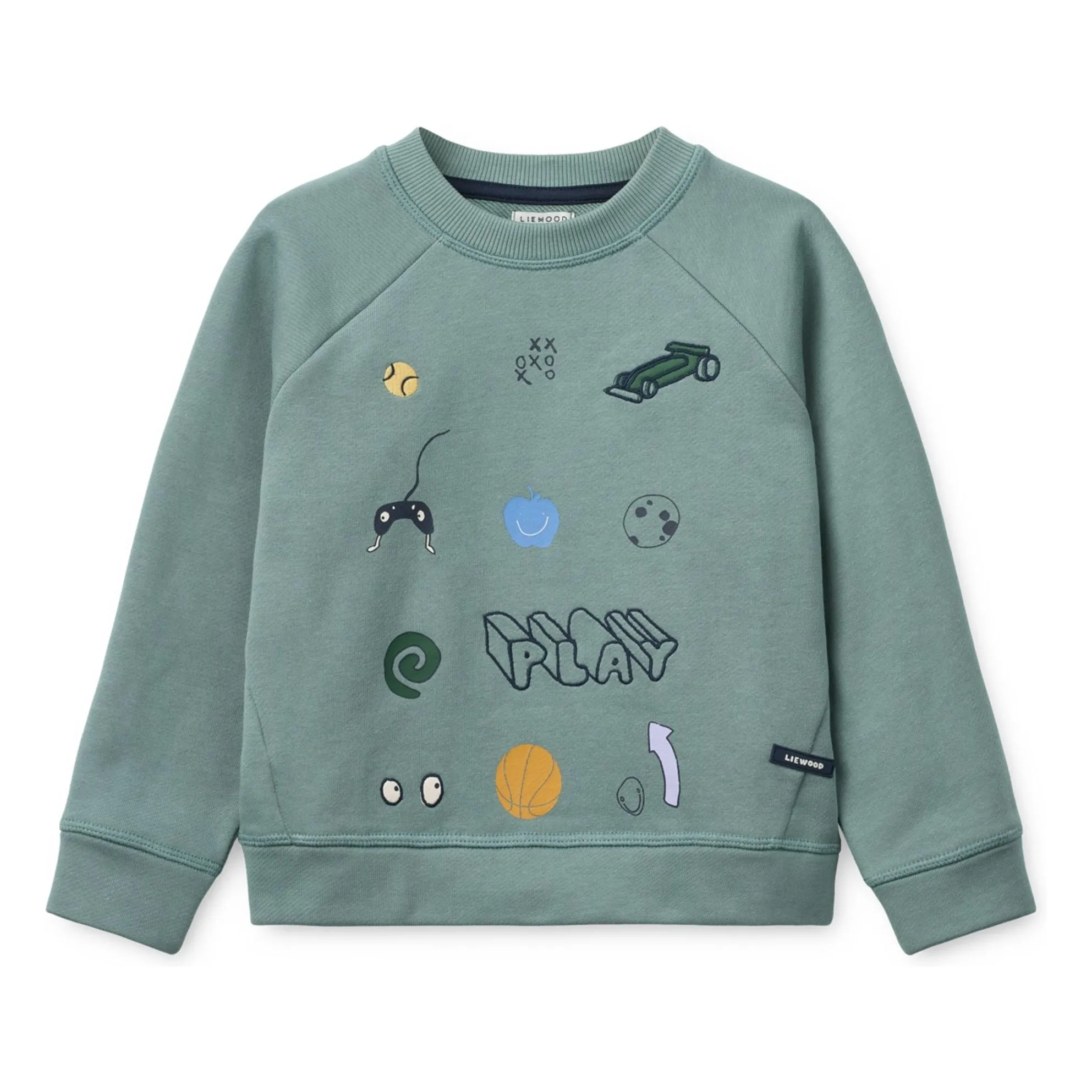 Liewood Blue Green Orson Play Organic Cotton Sweatshirt