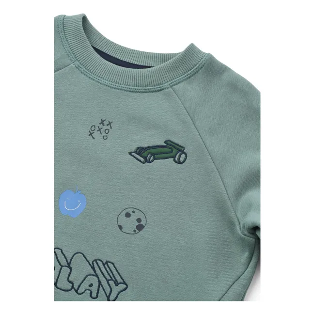 Sweat Orson Play Coton Bio | Bleu Vert