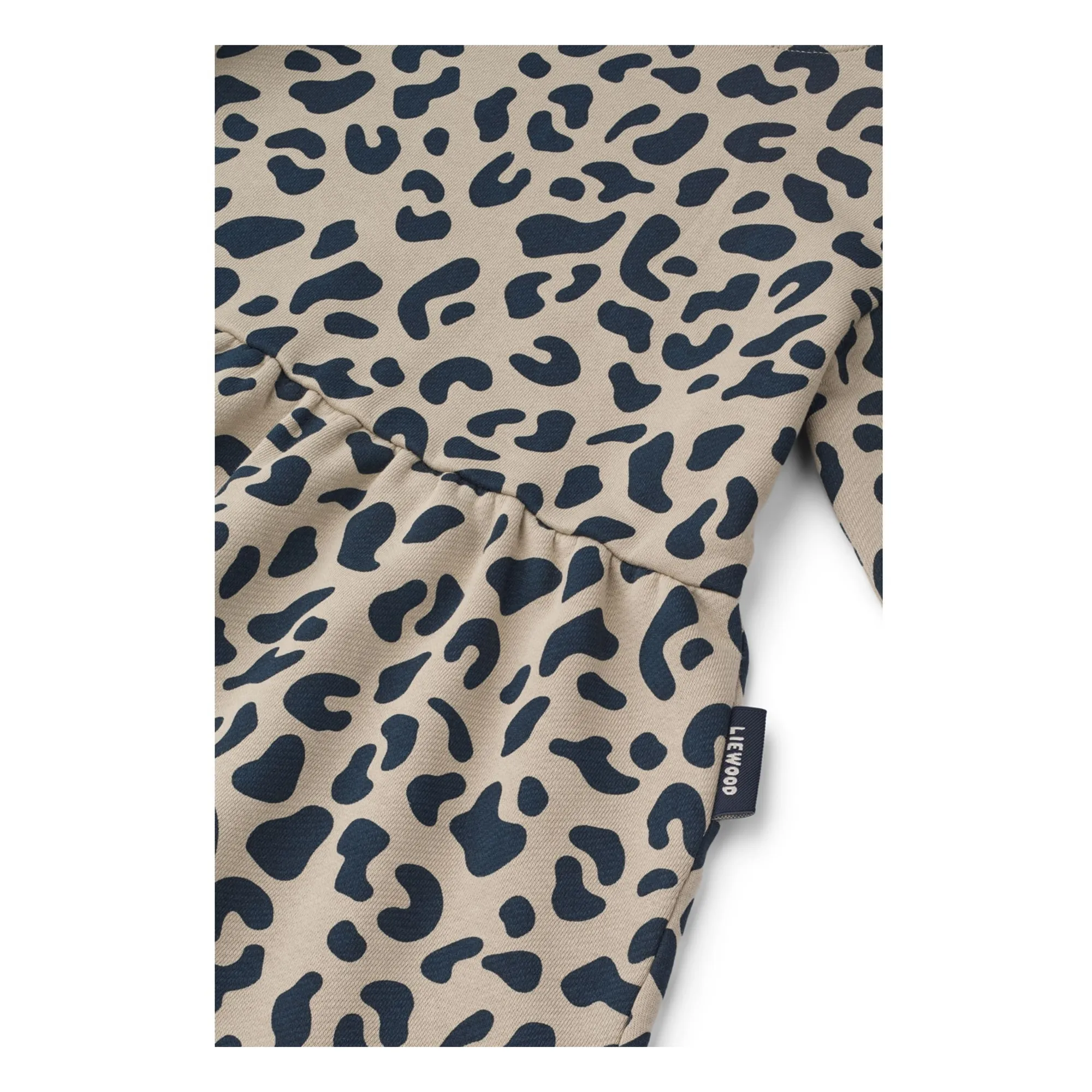 Robe Sweat Lia Léopard Coton Bio | Beige- Image produit n°3