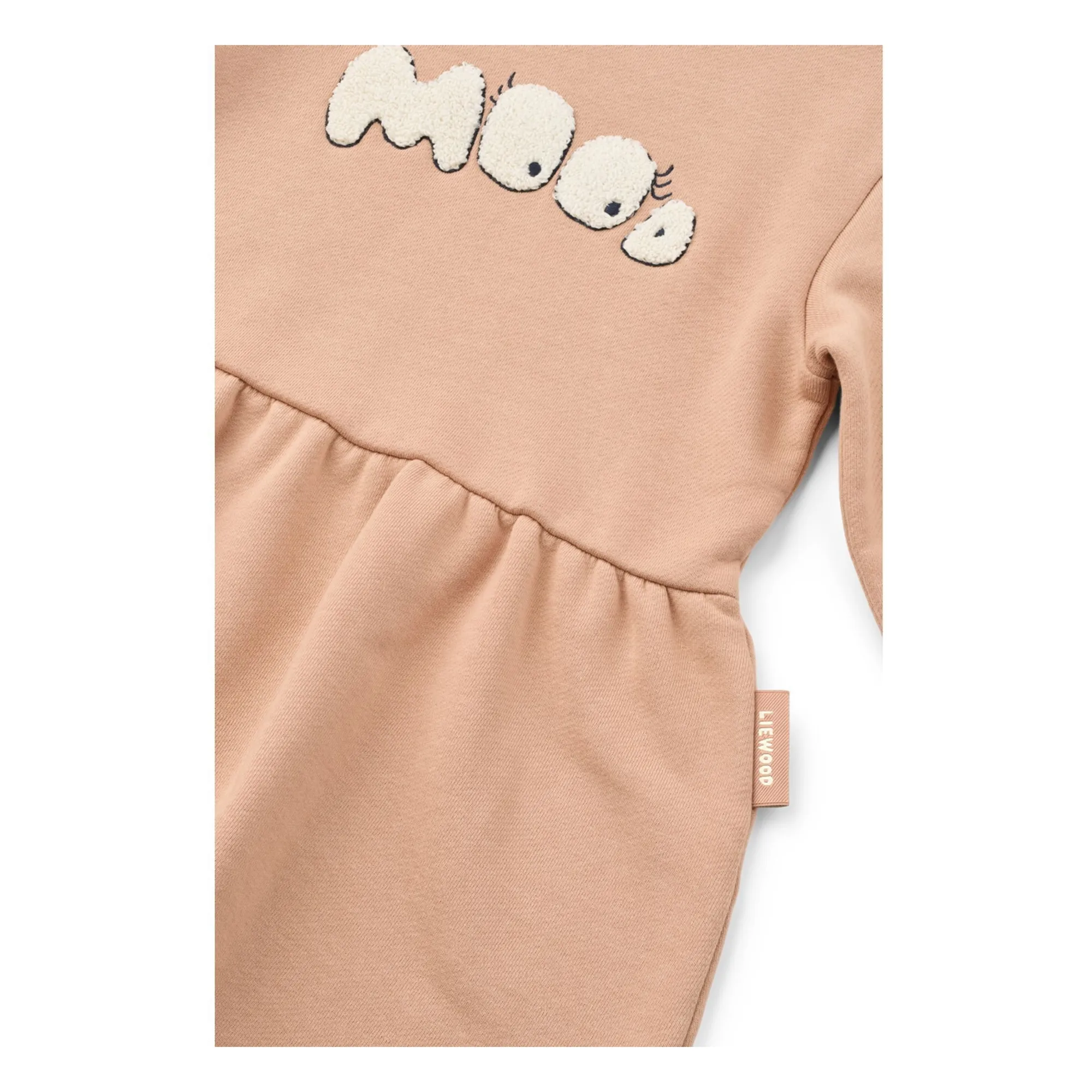 Robe Sweat Lia Mood Coton Bio | Rose- Image produit n°1