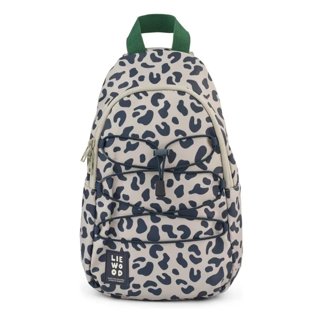 Phoenix Leopard Recycled Fiber Backpack | Beige