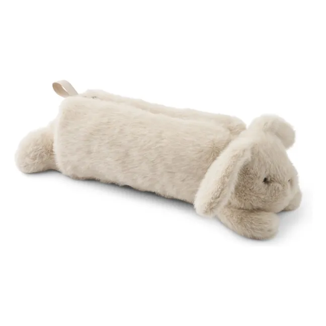 Mäppchen in Felloptik Dalina Kaninchen Recycelte Fasern | Beige