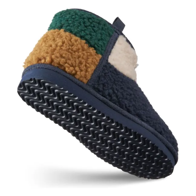 Boots Façon Sherpa Albi Fibres Recyclées | Bleu marine