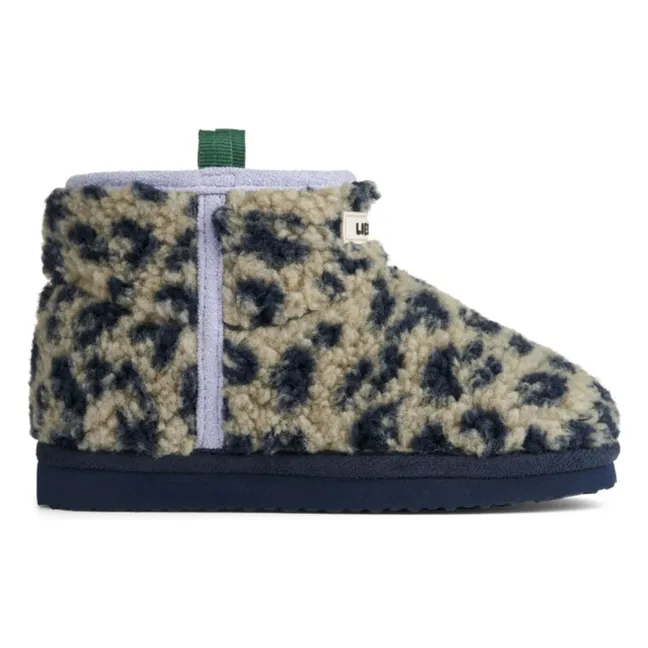 Boots Façon Sherpa Albi Léopard Fibres Recyclées | Beige