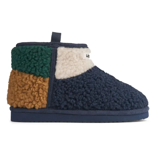 Boots Façon Sherpa Albi Fibres Recyclées | Bleu marine