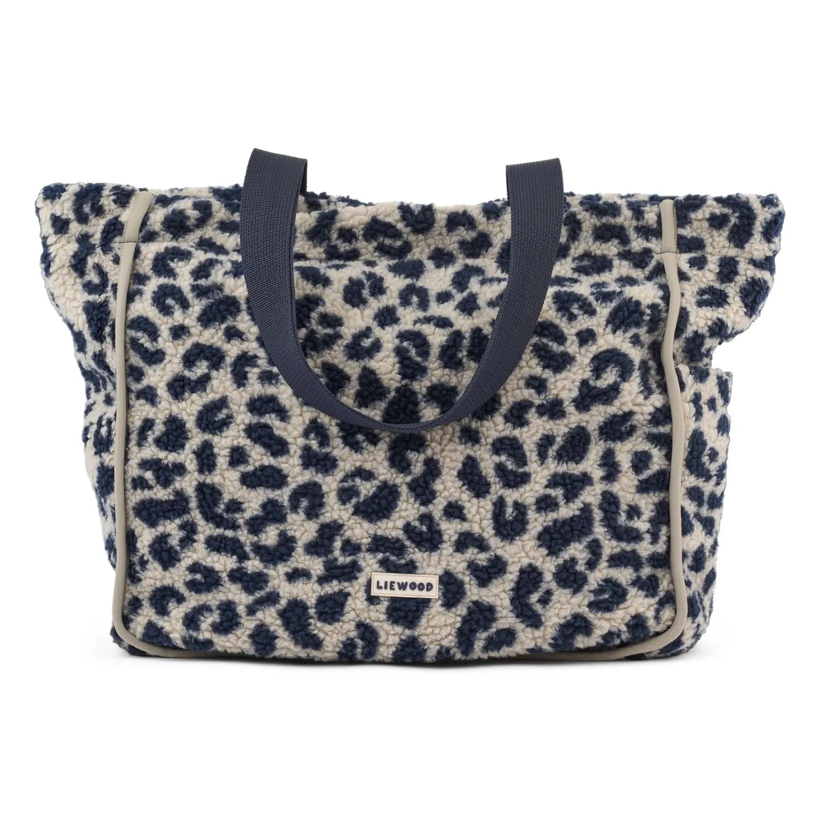 Liewood Beige Sherpa Reed Leopard Tote Bag Recycled Fiber