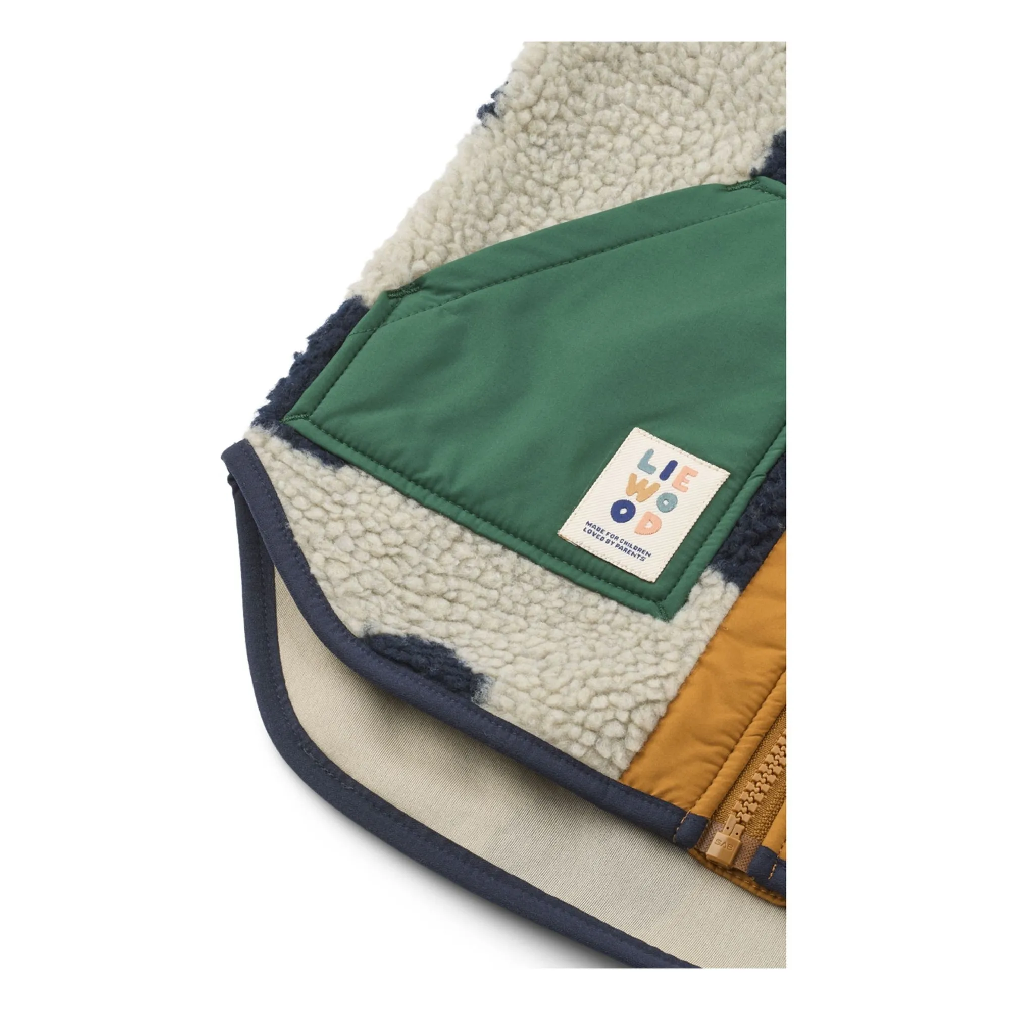 Veste Sans Manches Façon Sherpa Noam Pois Fibres Recyclées | Beige- Image produit n°2