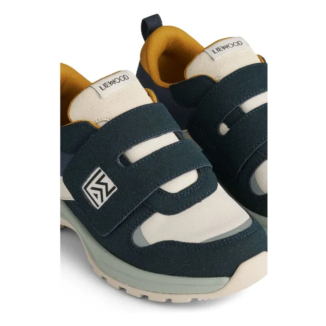 Denisa Klettverschluss-Sneakers aus recycelten Fasern | Navy