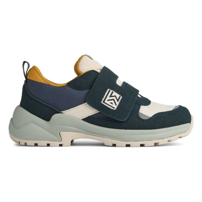 Denisa Klettverschluss-Sneakers aus recycelten Fasern | Navy