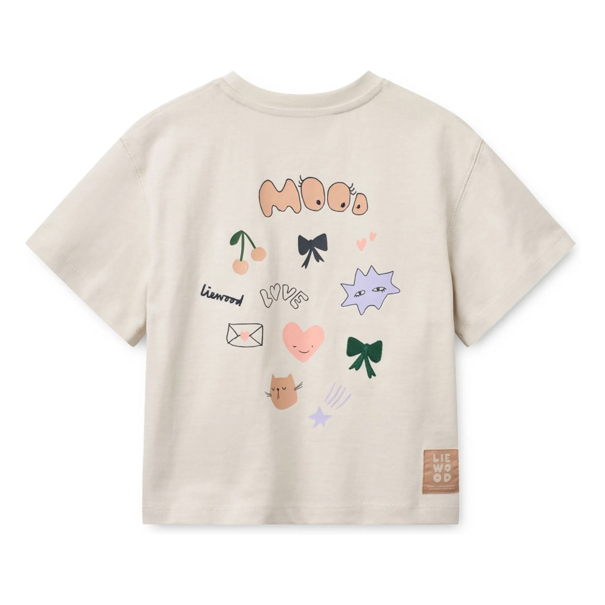 Liewood Ecru Tyler Mood Organic Cotton T-Shirt