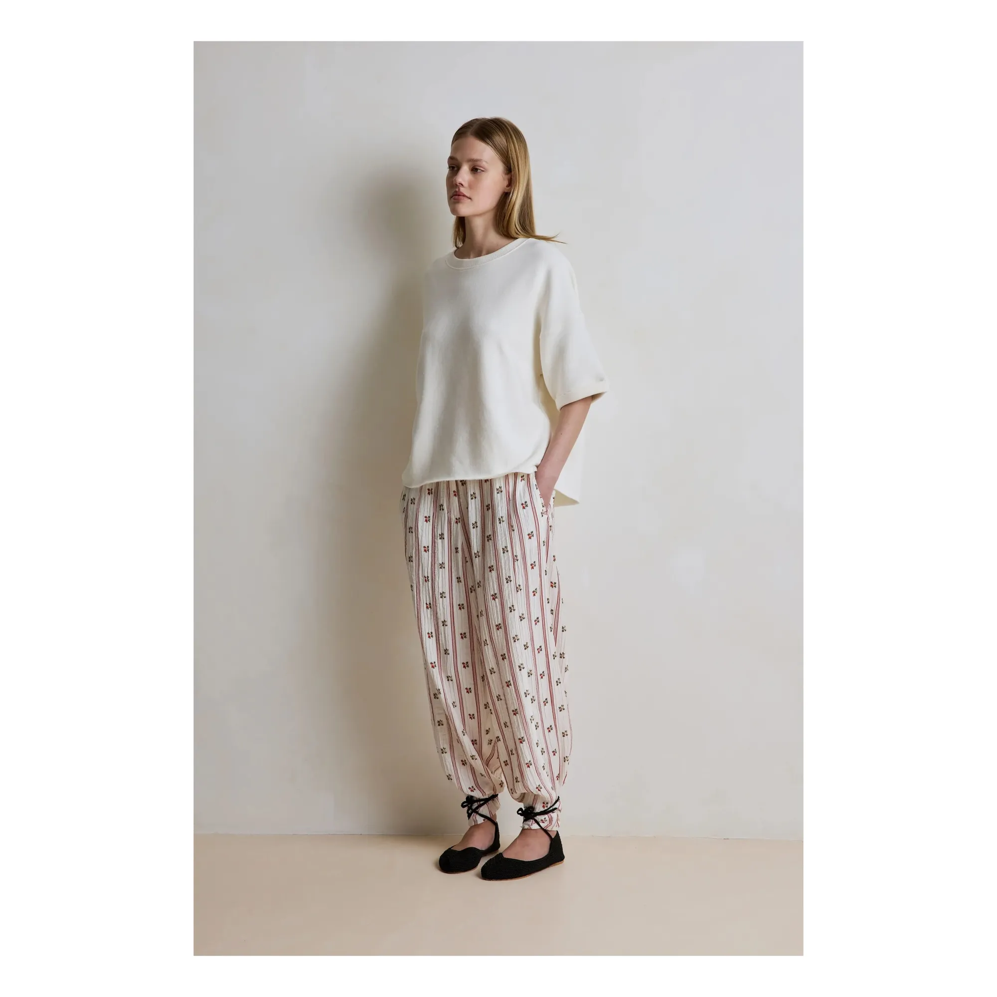 Sweat Solange Coton | Crème- Image produit n°2