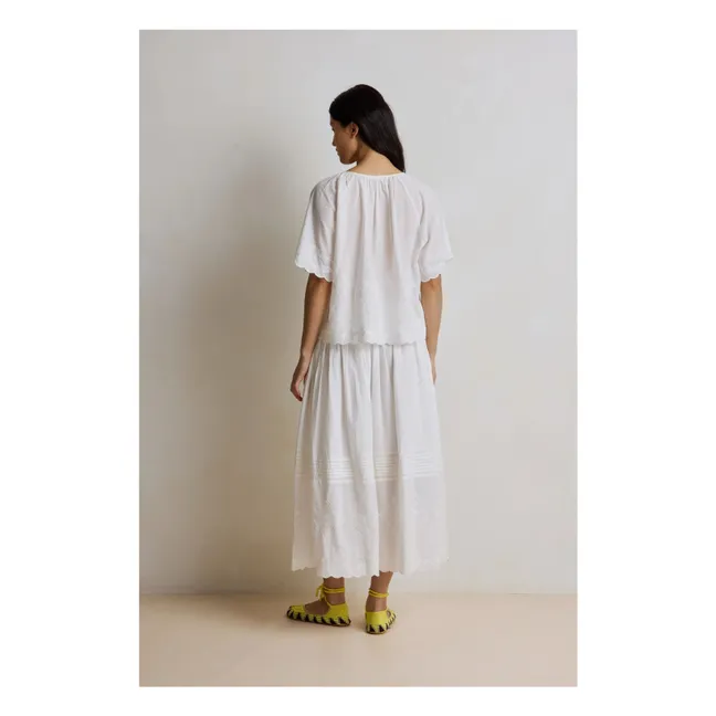 Blouse Jade Broderies | Blanc