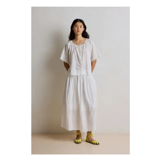 Blouse Jade Broderies | Blanc