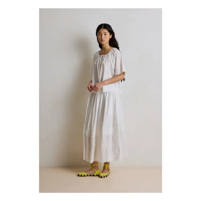 Blouse Jade Broderies | Blanc
