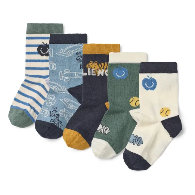 5 Paar Socken von Silas Autos | Blau