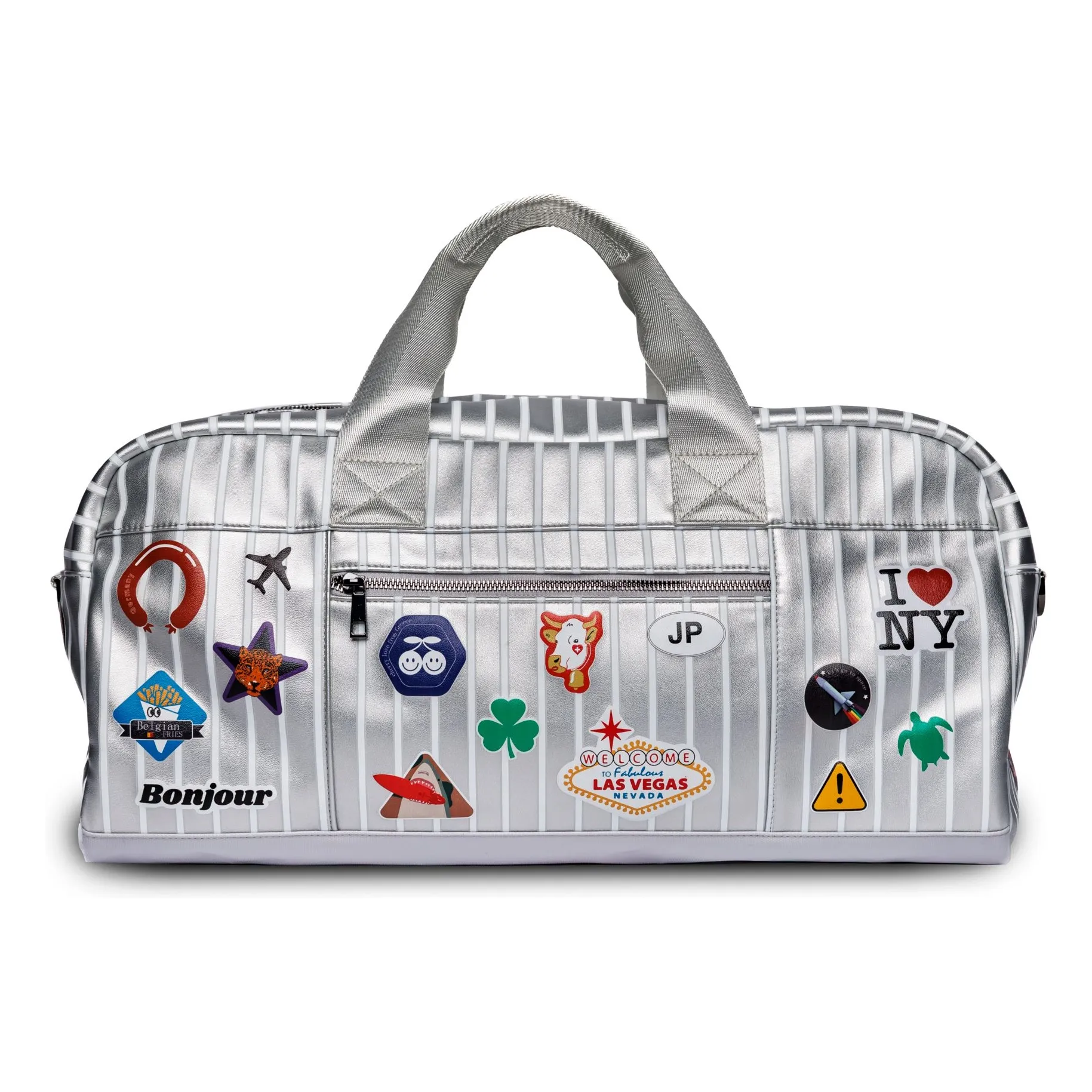 Jeune Premier Silver Caroline Jetsetter Weekend Bag