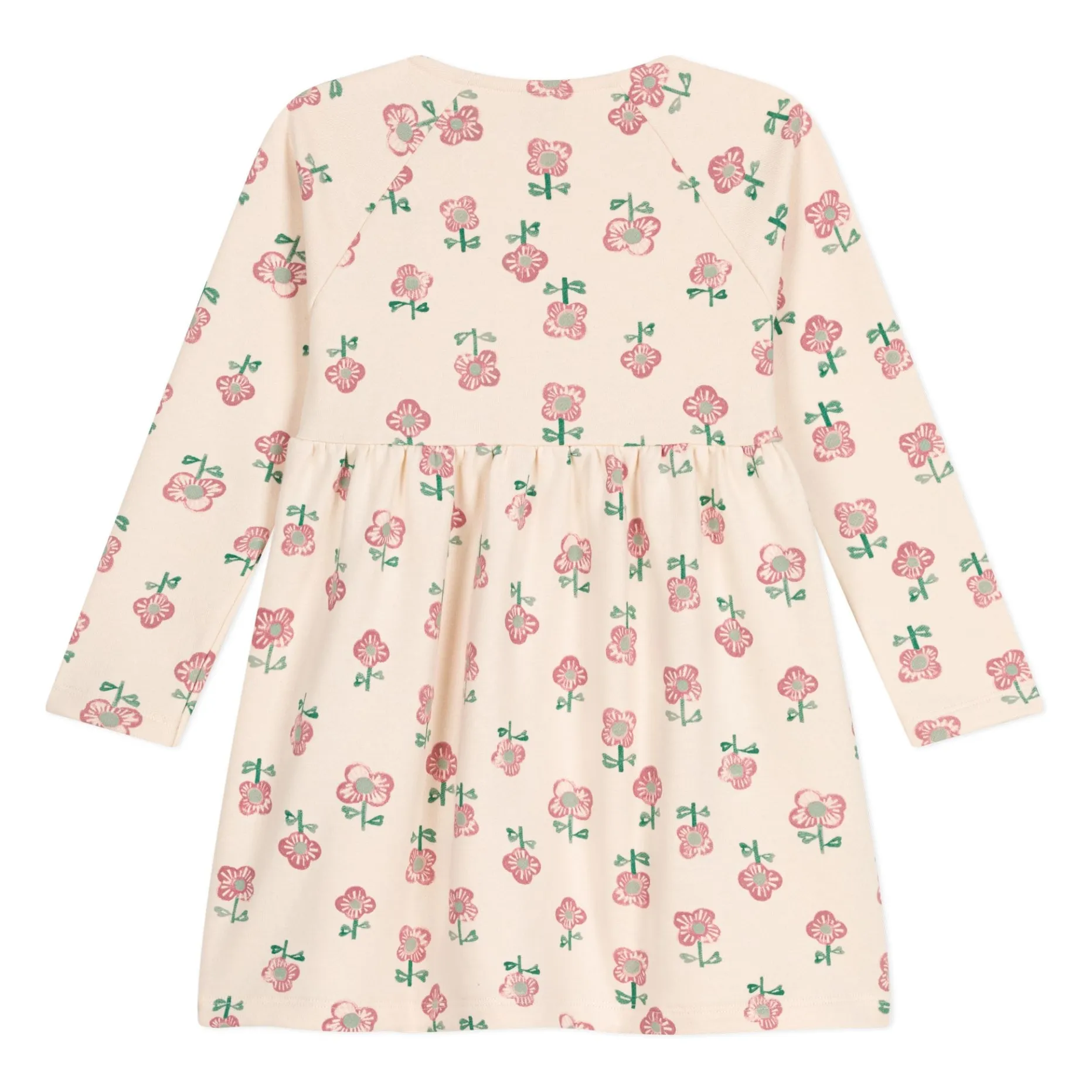 Robe Molleton Fleurs | Beige- Image produit n°2