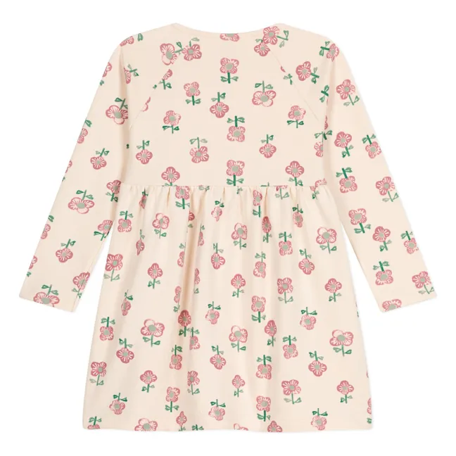 Vestido Flower Molton | Beige