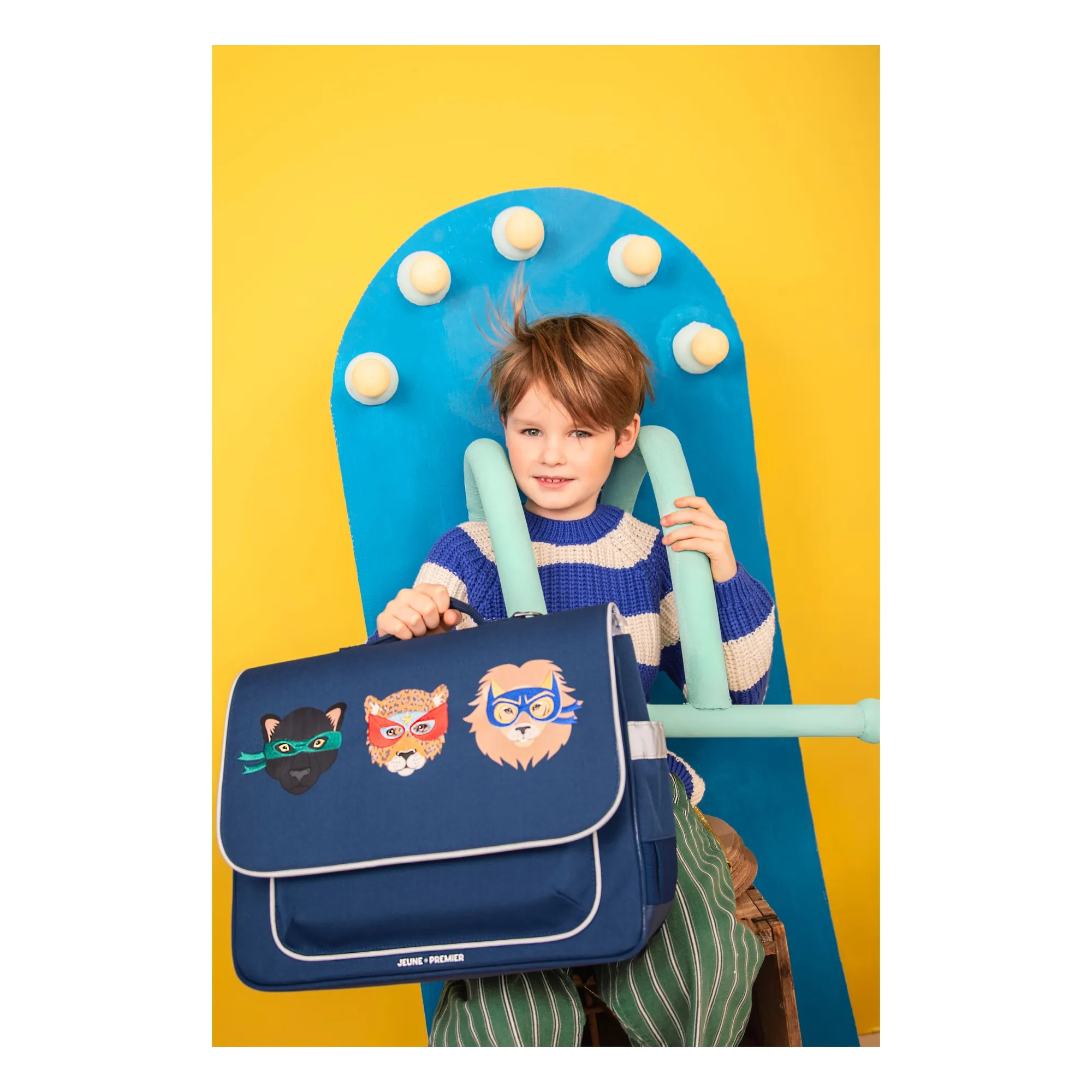 Cartable Midi Supercats | Bleu foncé- Image produit n°3