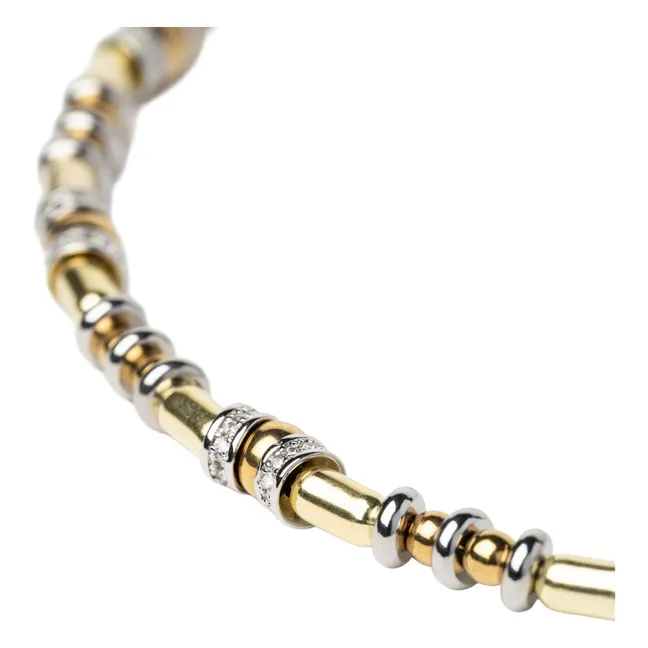 Disc necklace | Gold