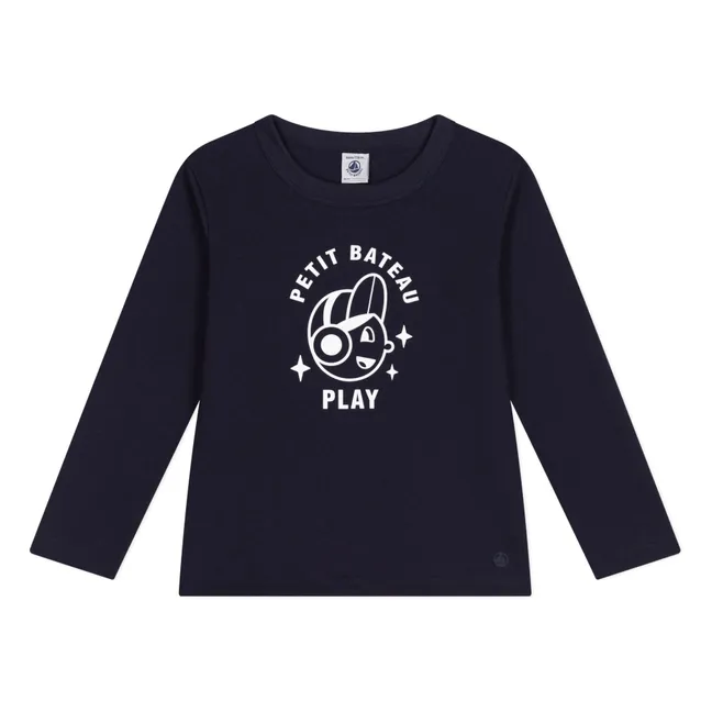 Camiseta serigrafiada | Azul Noche