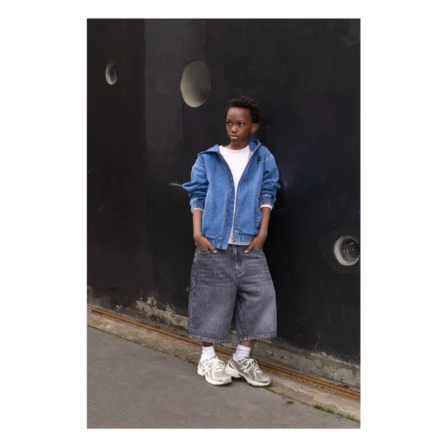 Bermuda Denim Oversize Sacha | Denim gris
