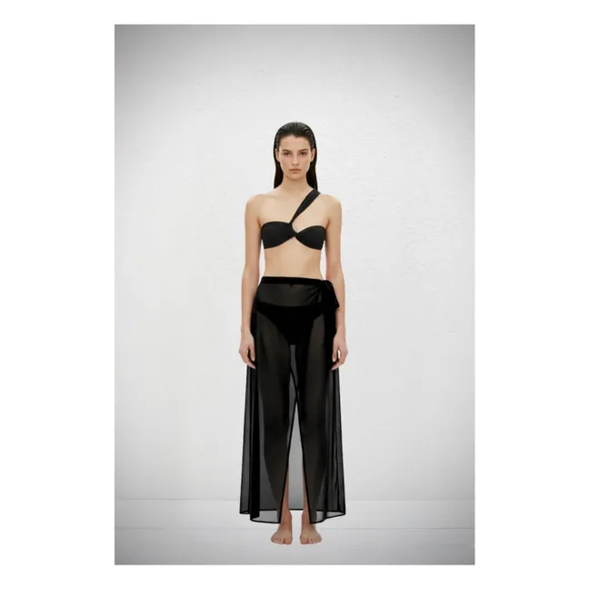 Jupe Voile Croisée | Noir