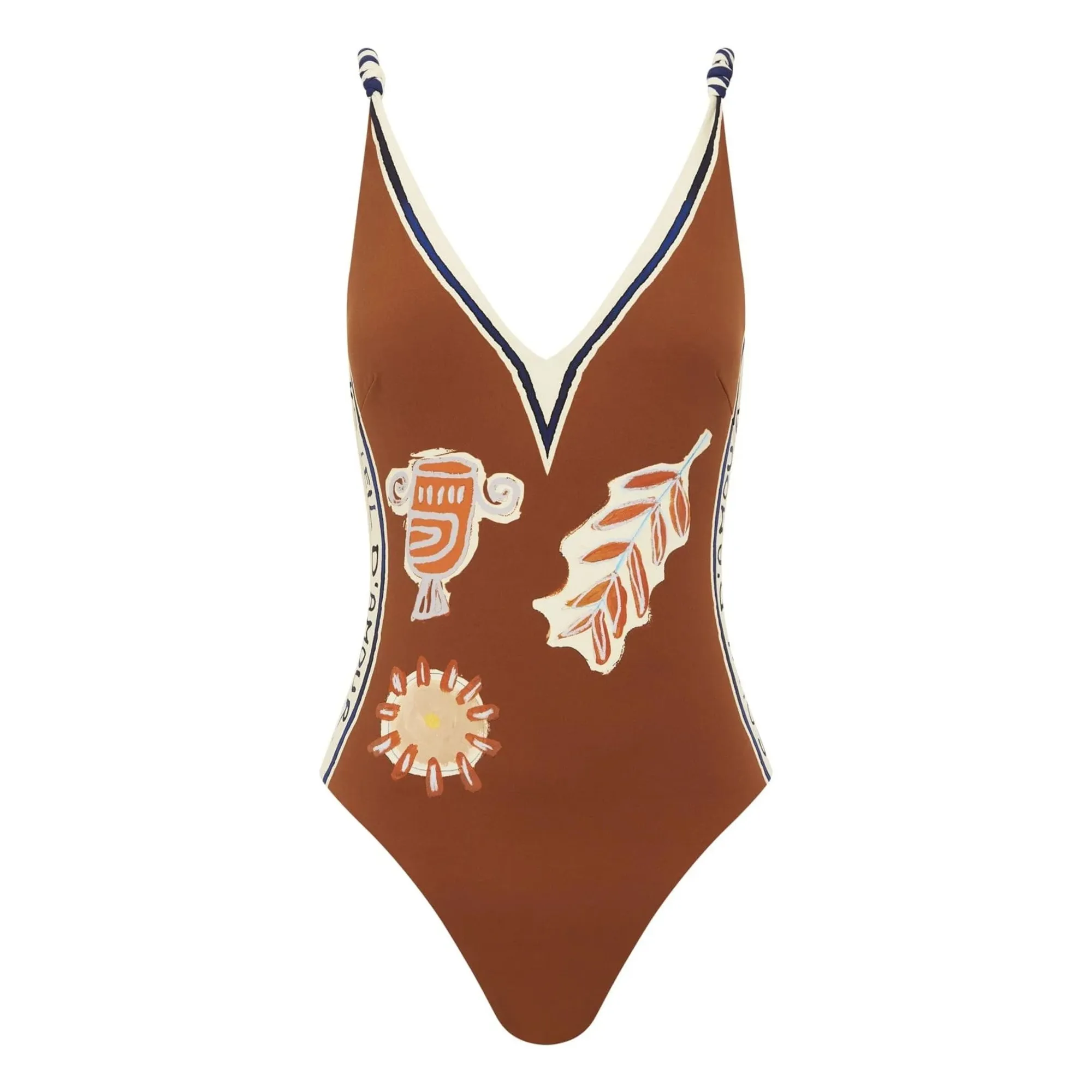 Alémais Rust Soleil D'amour 1-Piece Swimsuit Recycled Fibers