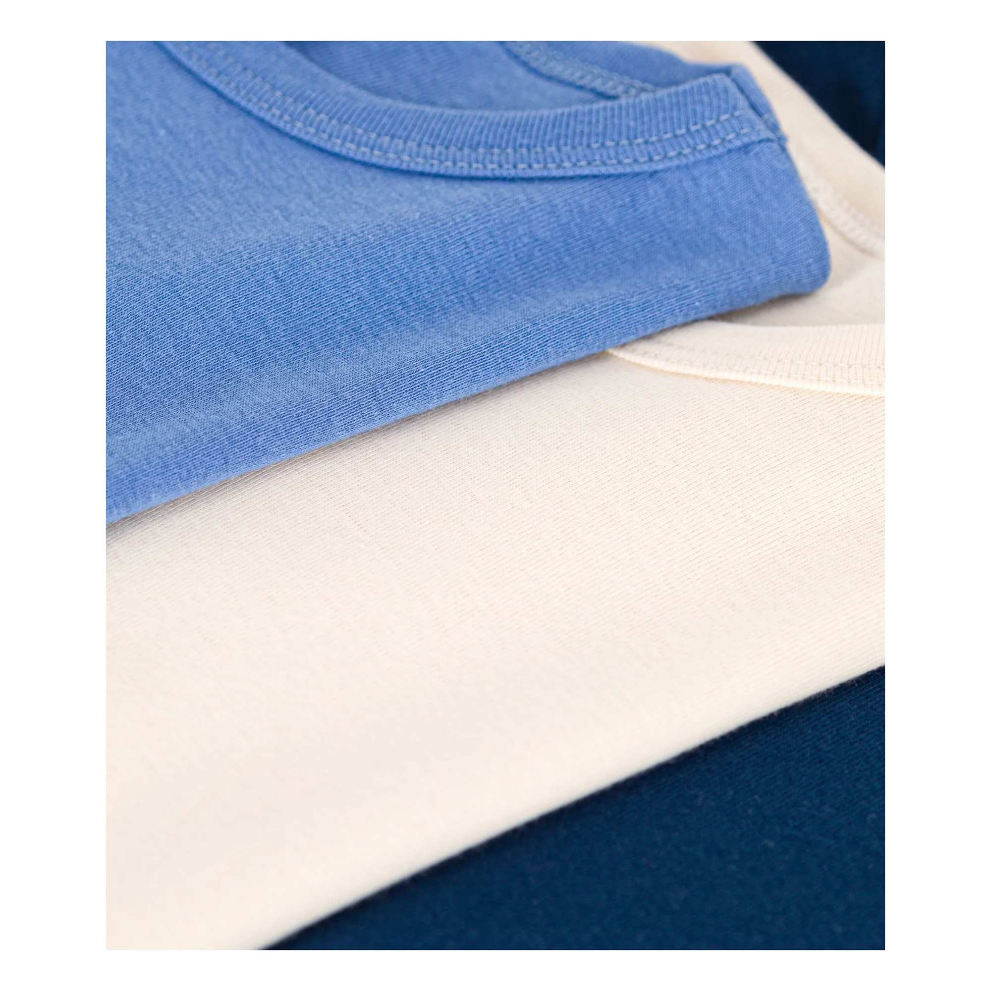 Lot 3 T-shirts Manches Longues | Bleu- Image produit n°1