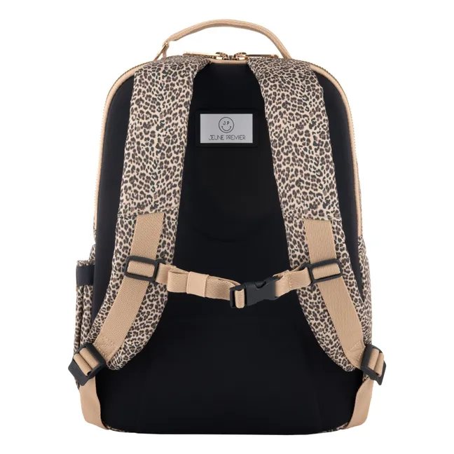 Mochila Bobbie Leopard Cherry | Beige