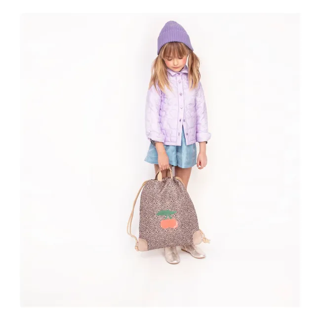 Sac de Sport Leopard Cherry | Beige