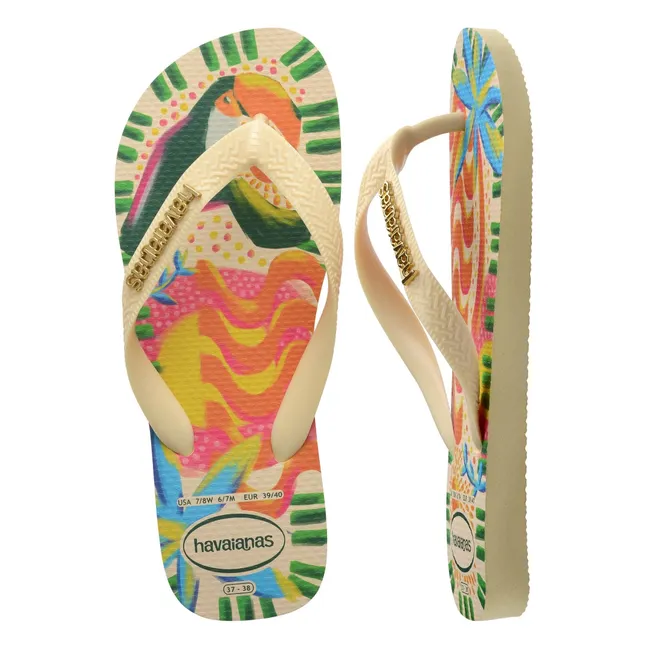 Top Ginga Bossa flip-flops | Cream