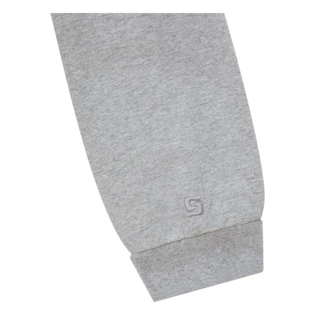 Cardigan Glass Coton Bio | Gris chiné