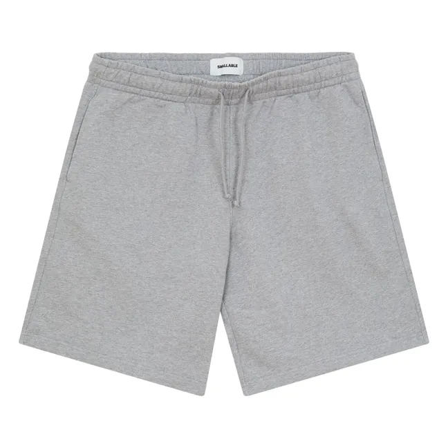 Mirren organic cotton shorts | Heather grey