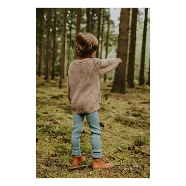 Cardigan Raglan Coton Bio | Beige