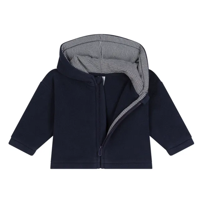 Sudadera polar con capucha | Azul Marino