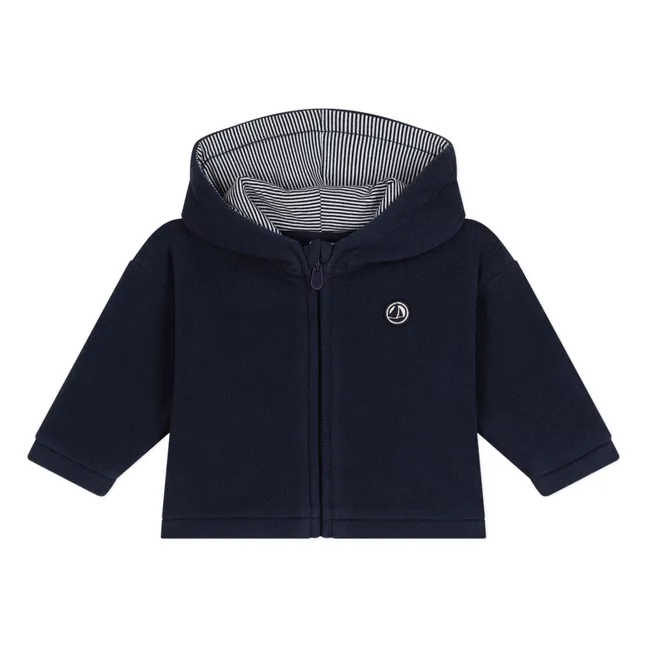 Sudadera polar con capucha | Azul Marino